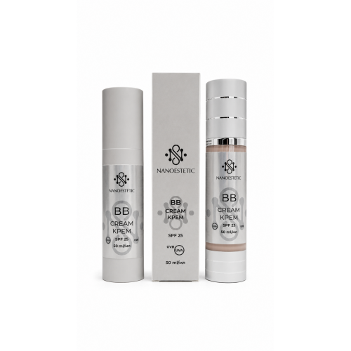 Крем ВВ с SPF 25 UVA/UVB 50 мл NANOESTETIC